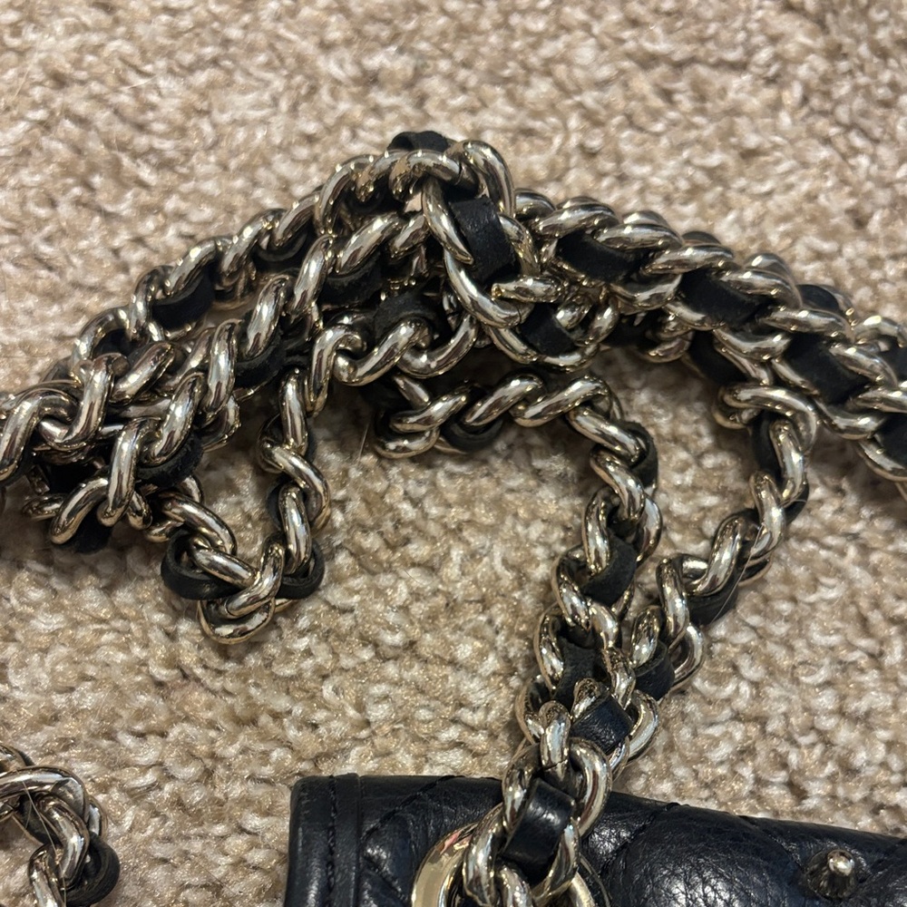 Rebecca Minkoff Black Quilted Chain Shoulder Bag - Picture 3 of 10